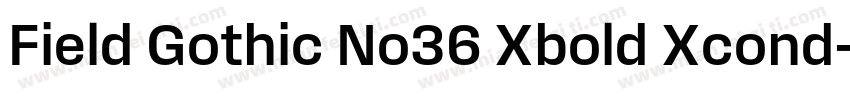 Field Gothic No36 Xbold Xcond字体转换